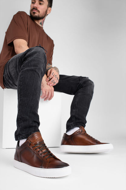 DIMAROA COCOA-BROWN SNEAKERS