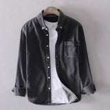 Valiant Pure Cotton Denim Long-Sleeve Shirt