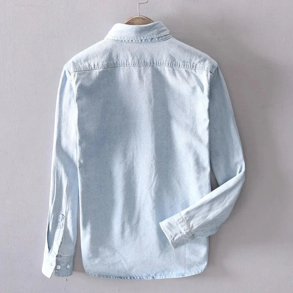 Valiant Pure Cotton Denim Long-Sleeve Shirt