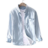 Valiant Pure Cotton Denim Long-Sleeve Shirt