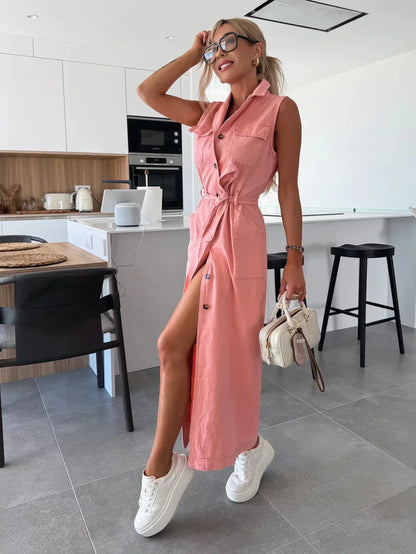 LANGES DENIMKLEID LOUISA