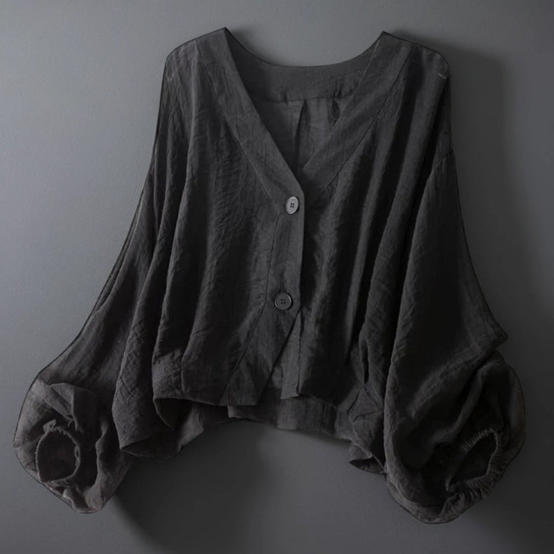 ELLANA LINEN BLOUSE
