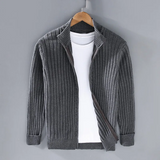 Aurelian Ribbed Zip Cardigan