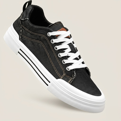 Jason Low-Top Denim Sneakers