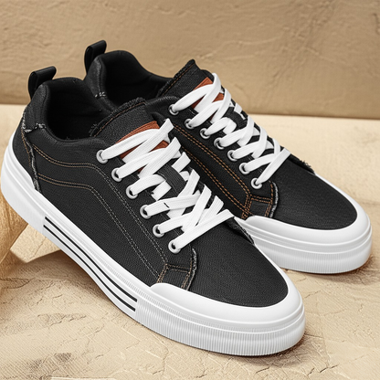 Jason Low-Top Denim Sneakers