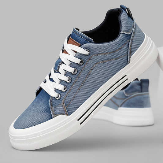Jason Low-Top Denim Sneakers