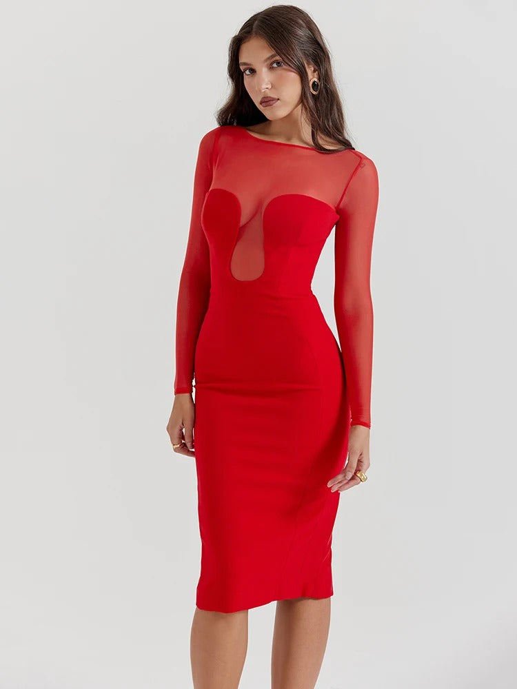 KIMAYA Sleek Silhouette Dress
