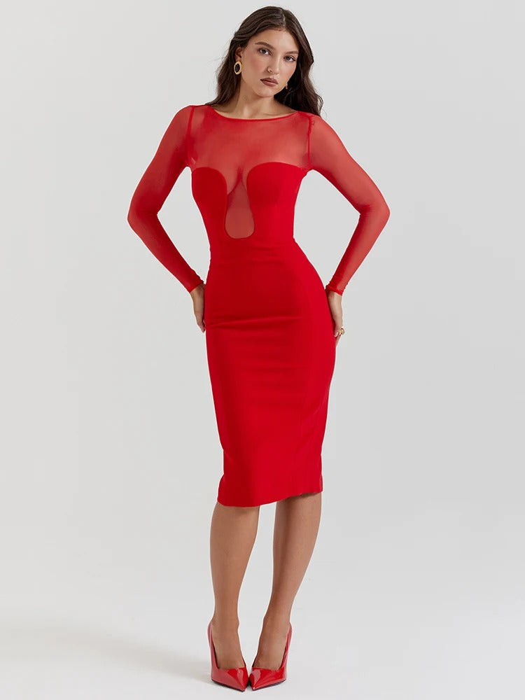 KIMAYA Sleek Silhouette Dress